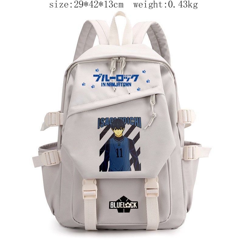 กระเป๋าเป้สะพายหลัง ลายการ์ตูนแอนิเมชั่น BLUE LOCK น่ารัก สองมิติ สไตล์ญี่ปุ่น สําหรับใส่คอมพิวเตอร์ นักเรียน