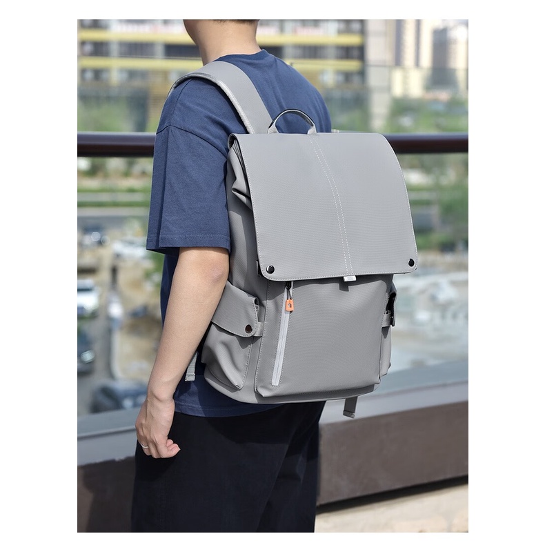 Singleton（GEERDUN）Backpack Men's Backpack Large Capacity Business Commute Short Business Trip Can Be Put15.6Inch Laptop Bag