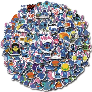 อะนิเมะ Lilo & Stitch Graffiti สติกเกอร์กันน้ํา 100/50PCS สําหรับแล็ปท็อปหมวกกันน็อคจักรยานบัญชีมือดินสอความงามสติกเกอร์