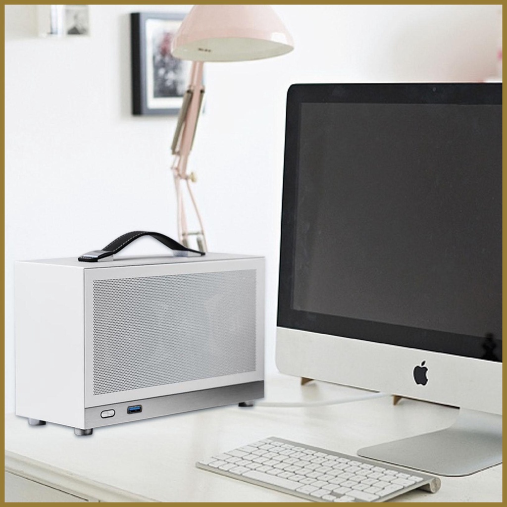 เคสเปล่า แบบหนา ขนาดเล็ก แบบพกพา สําหรับคอมพิวเตอร์ตั้งโต๊ะ Micro ITX PC