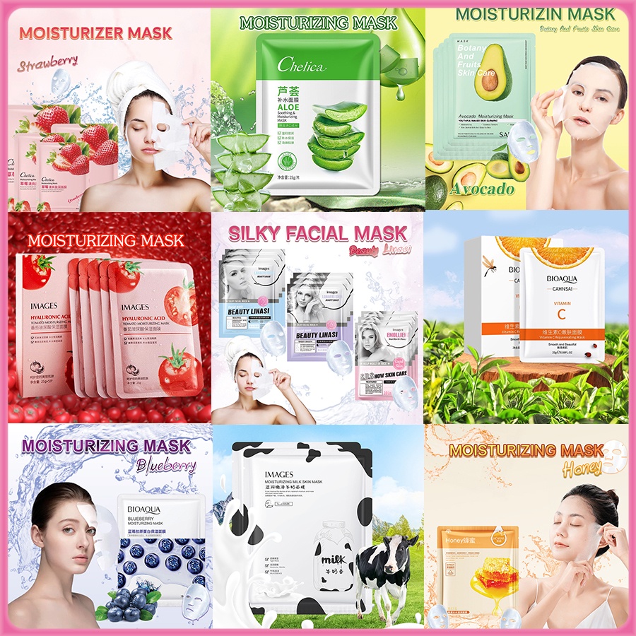 หน้ากากผลไม้มาส์กหน้าFacialMaskดูแลผิวหน้าชุ่มชื้นชุ่มชื้นขาวและซ่อมแซม30g