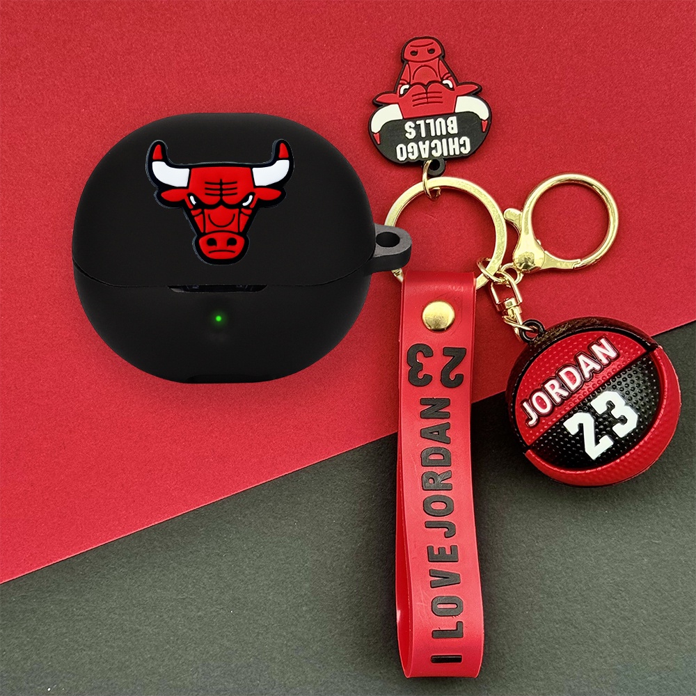 For SoundPeats Clear Case Creative Basketball Keychain Pendant SoundPeats Clear Silicone Soft Case C