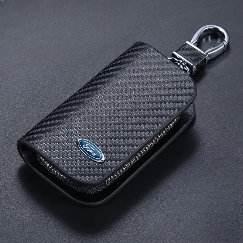 เคสกุญแจรีโมทรถยนต์ คาร์บอนไฟเบอร์ สําหรับ Ford Everest Ranger Wildtrak Raptor Territory Explorer Transit Ecosport Fiesta Focus Kuga