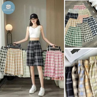 mystyle.99-กางเกงสก๊อตสั้น ผ้านิ่มยืด ใส่สบาย #350