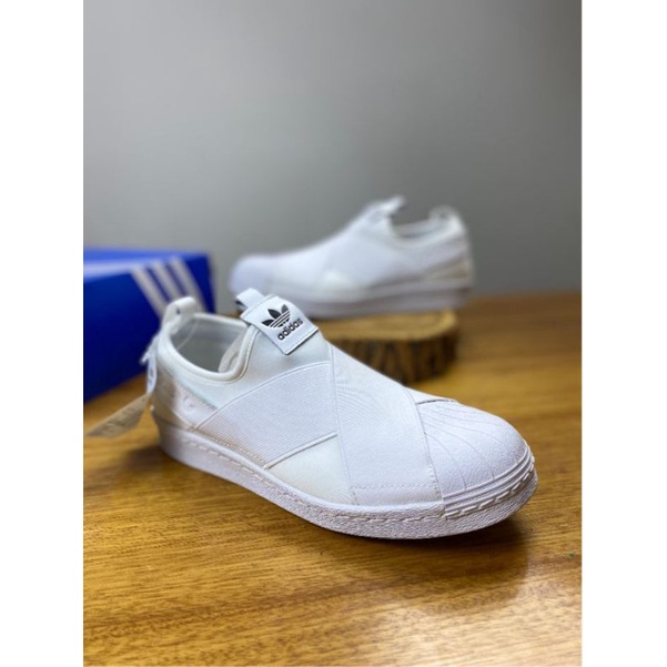 Adidas Slip-On Sneaker Kasut Slipon Unisex Couple Superstar Running Shoes Outdoor