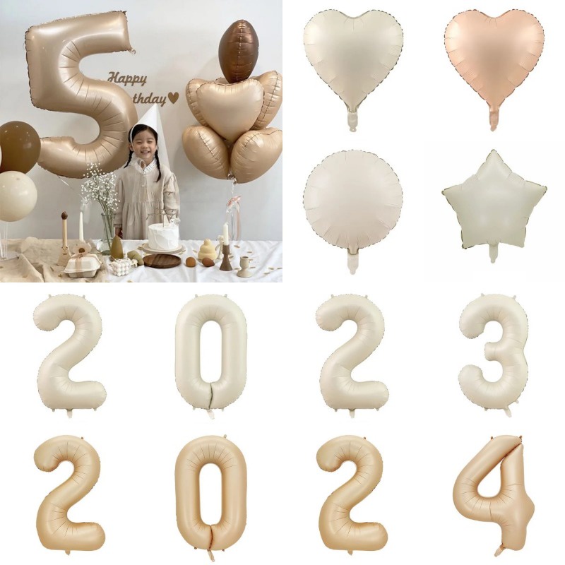 ลูกโป่งฟอยล์ฮีเลียมดิจิทัล รูปหัวใจ สีครีม ขนาด 32 นิ้ว สําหรับตกแต่งปาร์ตี้วันเกิด งานแต่งงาน วันครบรอบ เด็ก และผู้ใหญ่