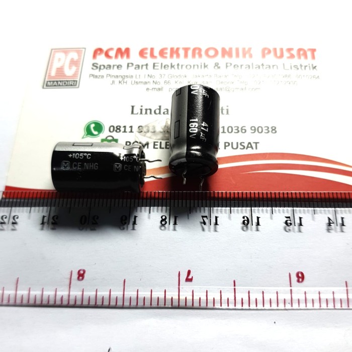 Elco panasonic 47uf 160v 47 micro 160 volt 105 original -BSS12