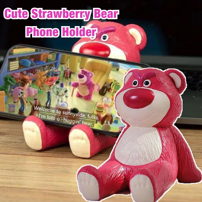 พร้อมส่ง ขาตั้งโทรศัพท์มือถือ รูปการ์ตูน หมีล็อตโซ่น่ารัก ขาตั้งมือถือLotso แบบตั้งโต๊ะ🐻🐻 ZJ012