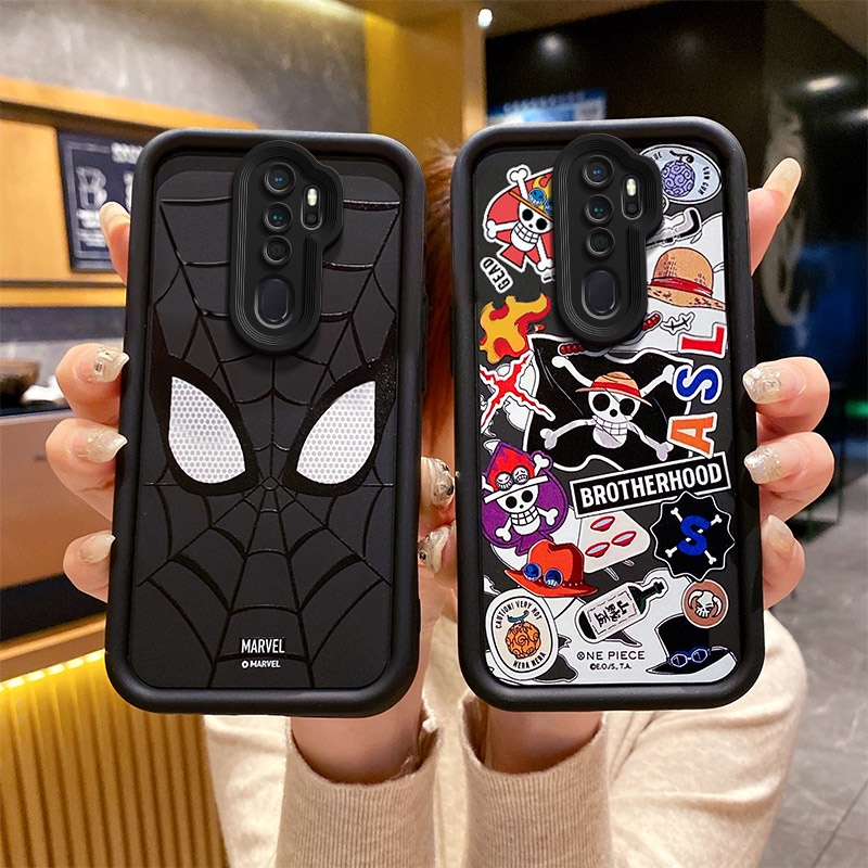 เคส Oppo A9 2020 เคส Oppo A5 2020 เคสโทรศัพท์มือถือ ซิลิโคนนิ่ม หนา ลายการ์ตูนวันพีช สไปเดอร์แมน TYJGS เคส Oppo A9 2020 A5 2020