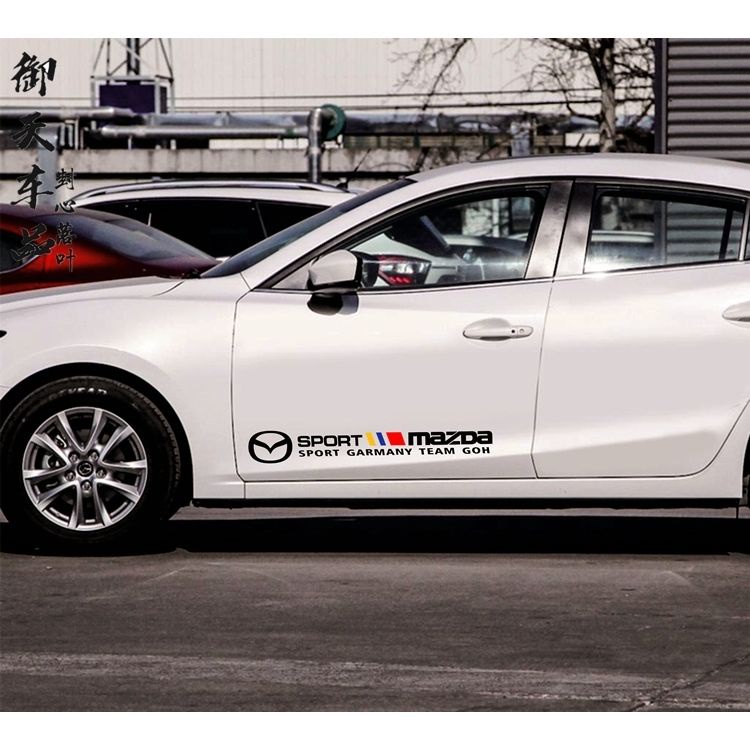 เหมาะสําหรับ MAZDA MAZDA Body สติกเกอร์ Creative ดัดแปลงสติกเกอร์ตกแต่งประตูกีฬากีฬา Scratch สติกเกอ