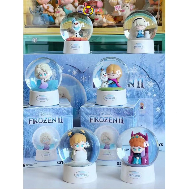 ของแท้ ตุ๊กตาดิสนีย์ Disney Frozen Series คริสตัลบอล กล่องสุ่ม ของขวัญวันเกิด สําหรับเด็กผู้หญิง