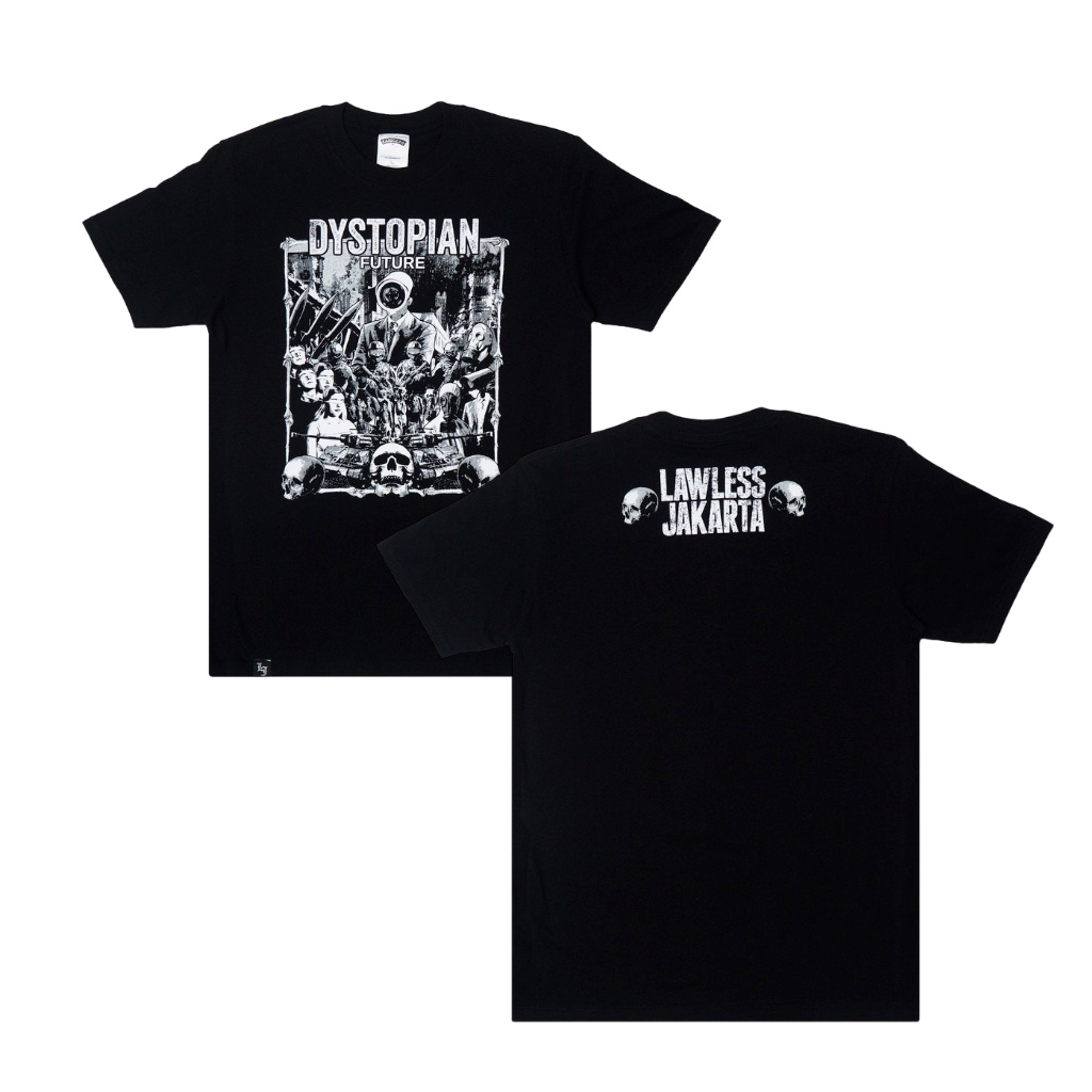 Lawless - เสื้อยืด Dystopian - เสื้อยืด Hardworking แฟชั่นสีดํา TOP kaos