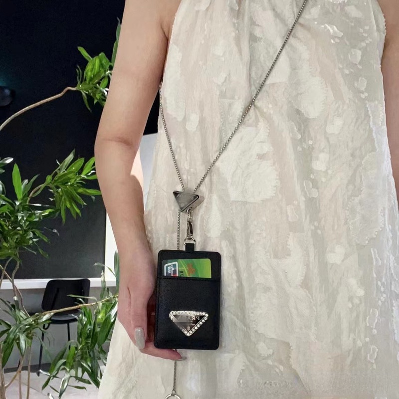 Chain card holder women's ID card holder