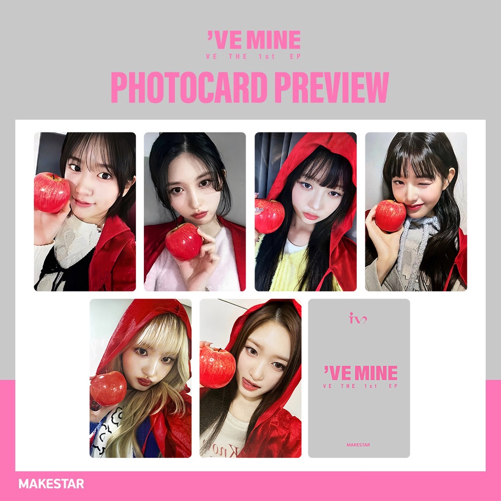 การ์ดรูปภาพ Kpop IVE MS2.0 Little Red Riding Hood สําหรับเก็บสะสม