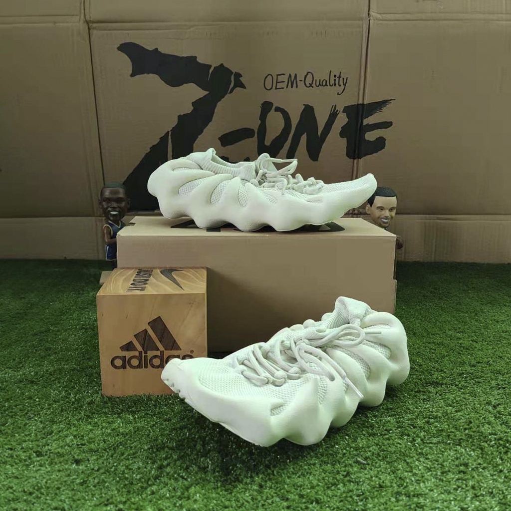 Adidas YEEZY BOOST 450 Running Shoes For Women Men White แฟชั่น