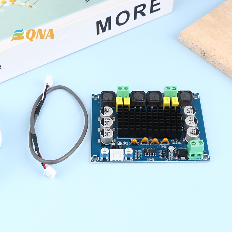 [QNA] ใหม่ บอร์ดขยายเสียงดิจิทัล DC 12V 24V 120W*2 TPA3116 D2 ช่องคู่
