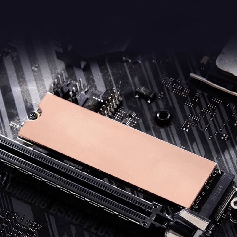 ✿ ทนทาน M 2 NVMe ฮีทซิงค์ทองแดง 2280 SSD ฮีทซิงค์ซิลิโคนแผ่นความร้อน Fine Workmanship Cooling Coolers แผ่น