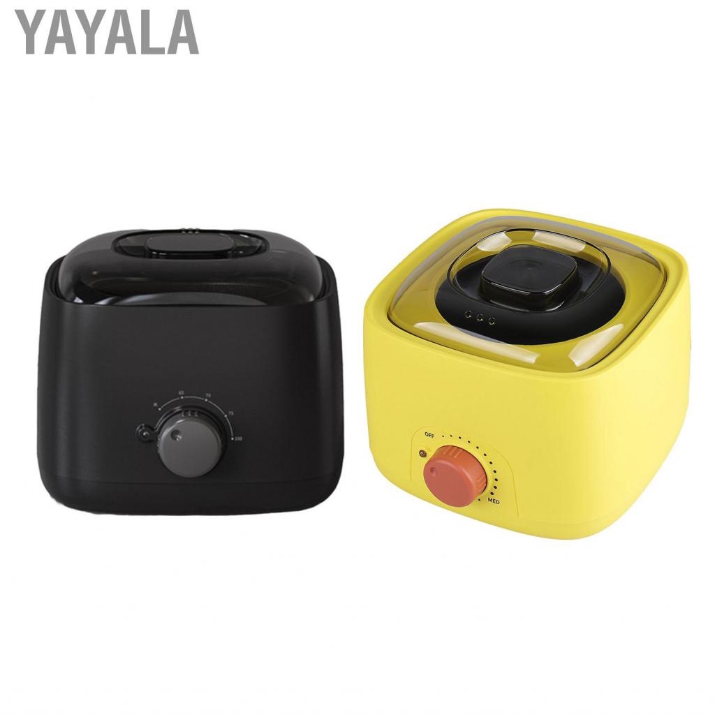 Yayala Hot Wax Warmer  Electric Heater Pot Heat Resistant Rotating Knob Metal Inner for Beauty Salon