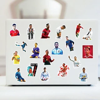 ฟุตบอล Star Cristiano Ronaldo กันน้ํา Graffiti สติกเกอร์น่ารัก 50 ชิ้นสําหรับหมวกกันน็อคจักรยานบัญชีมือกล่องดินสอ Decals LanLanStickersWorld