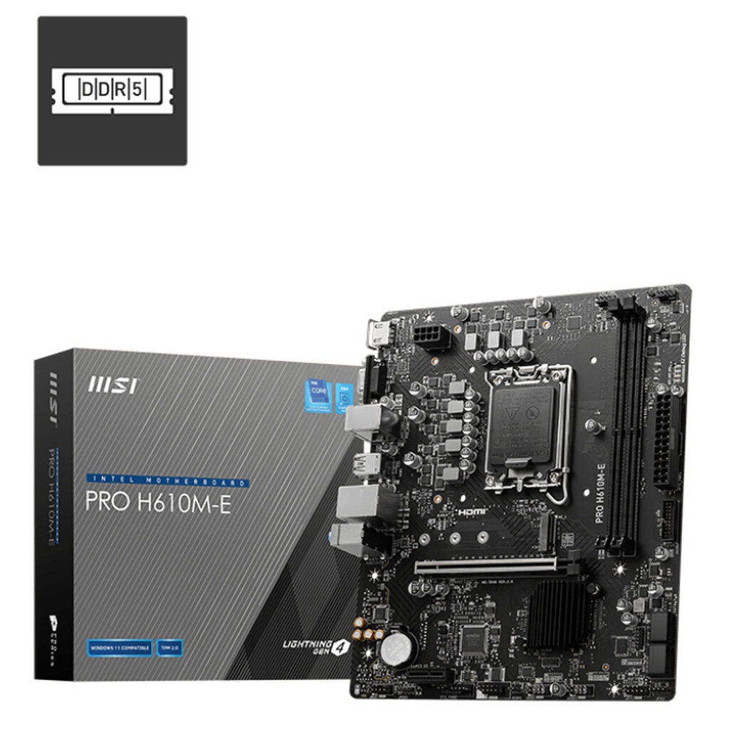 MSI PRO H610M-E DDR5 LGA 1700 รับประกัน 3ปี ศูนย์ไทย