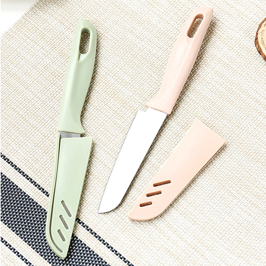 มีด มีดปอกผลไม้ มีดเล็ก มีสแตนเลส มีดหั่น มีดทำครัว มีดพกพา มีดหลากสี Fruit Knife - รูปที่ 6