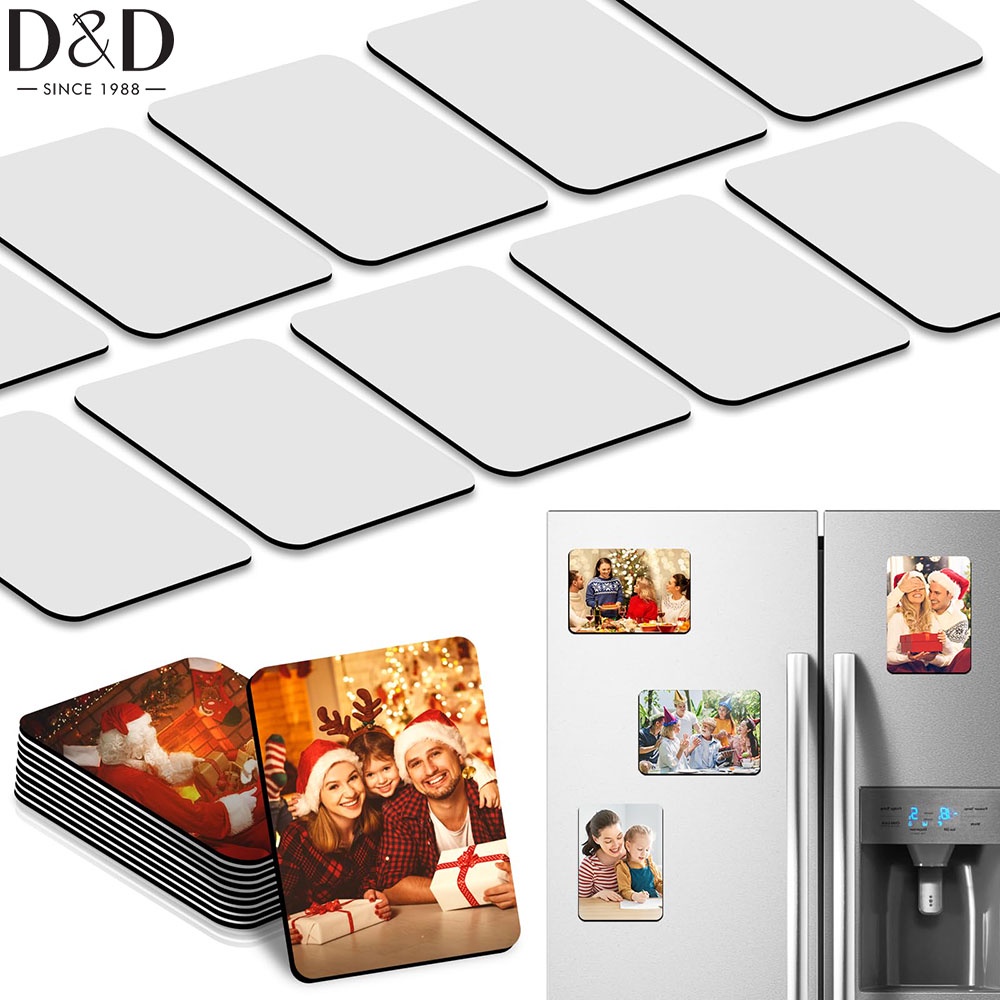 สติกเกอร์แม่เหล็ก รูปหัวใจ ทรงสี่เหลี่ยม DIY สําหรับติดตกแต่งตู้เย็น ประตู ห้องครัว สํานักงาน ของขวัญ 10 ชิ้น