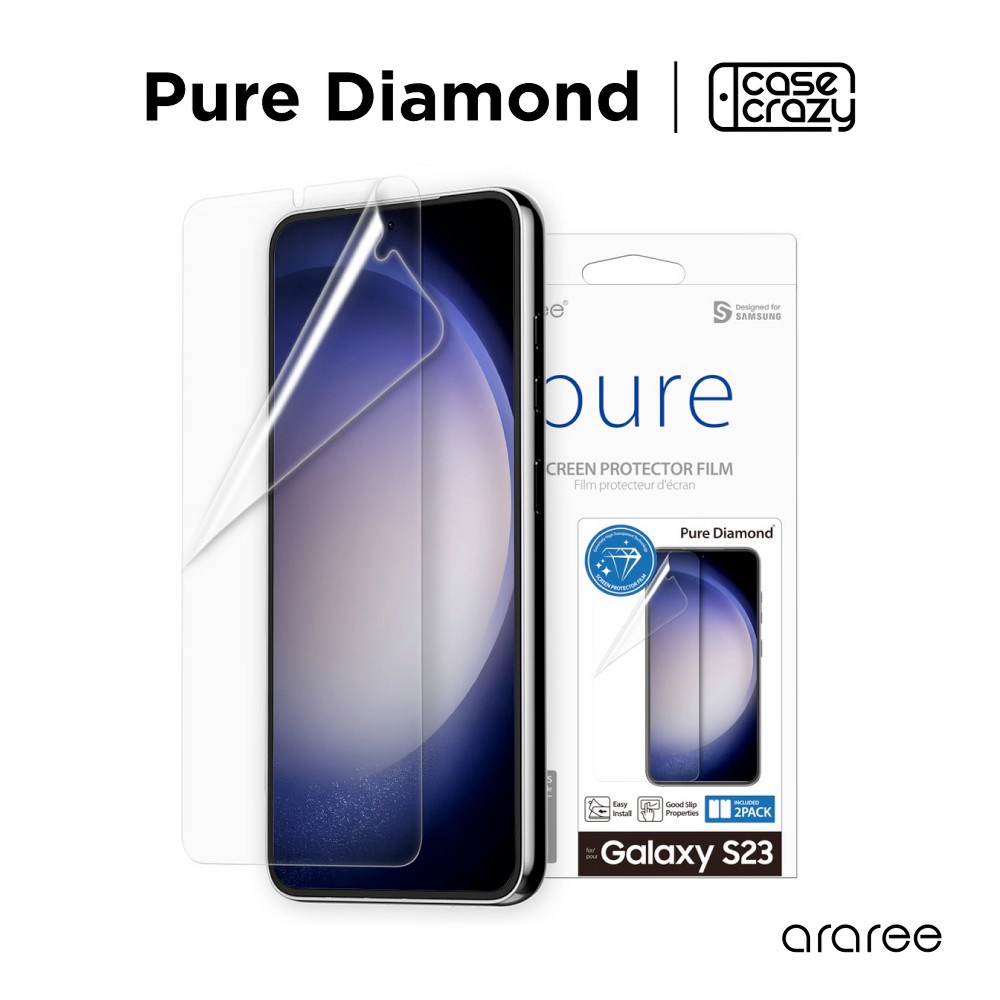 ARAREE รุ่น Pure Diamond ฟิล์มกันรอย Galaxy S23 / S23+ / S23 Ultra