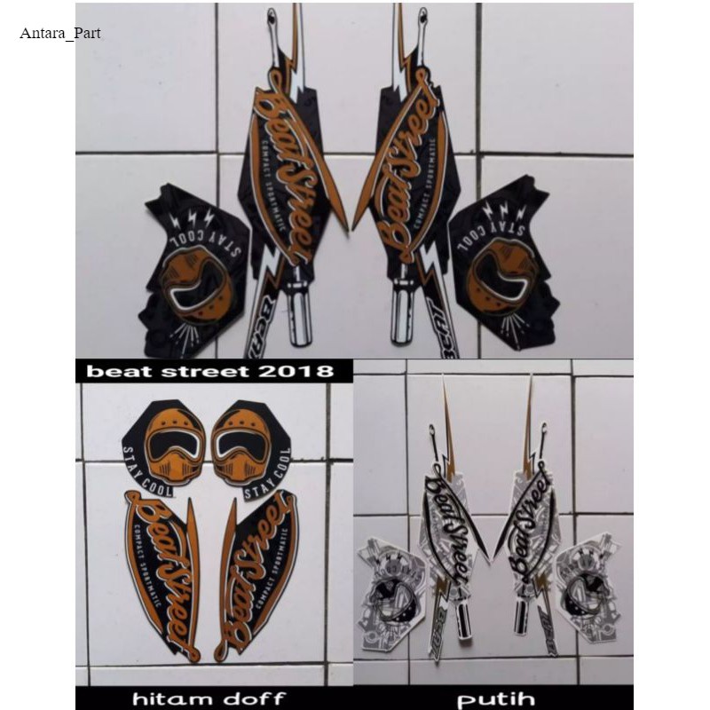 QUALITY 2018 BEAT STREET MOTORCYCLE BODY STRIPING STICKER