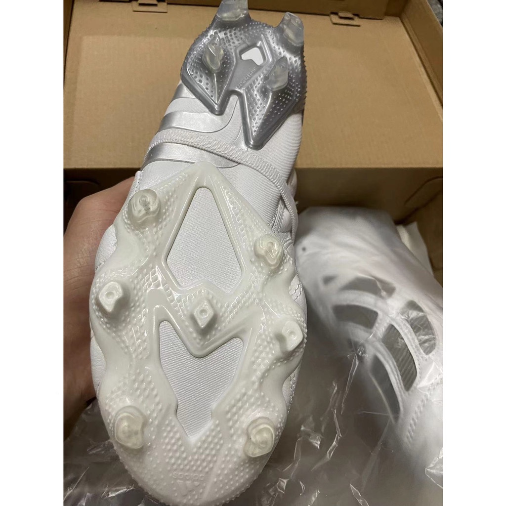 Adidas football shoes Predator Mania remake leather White FG outdoor men's boots unisex soccer clea