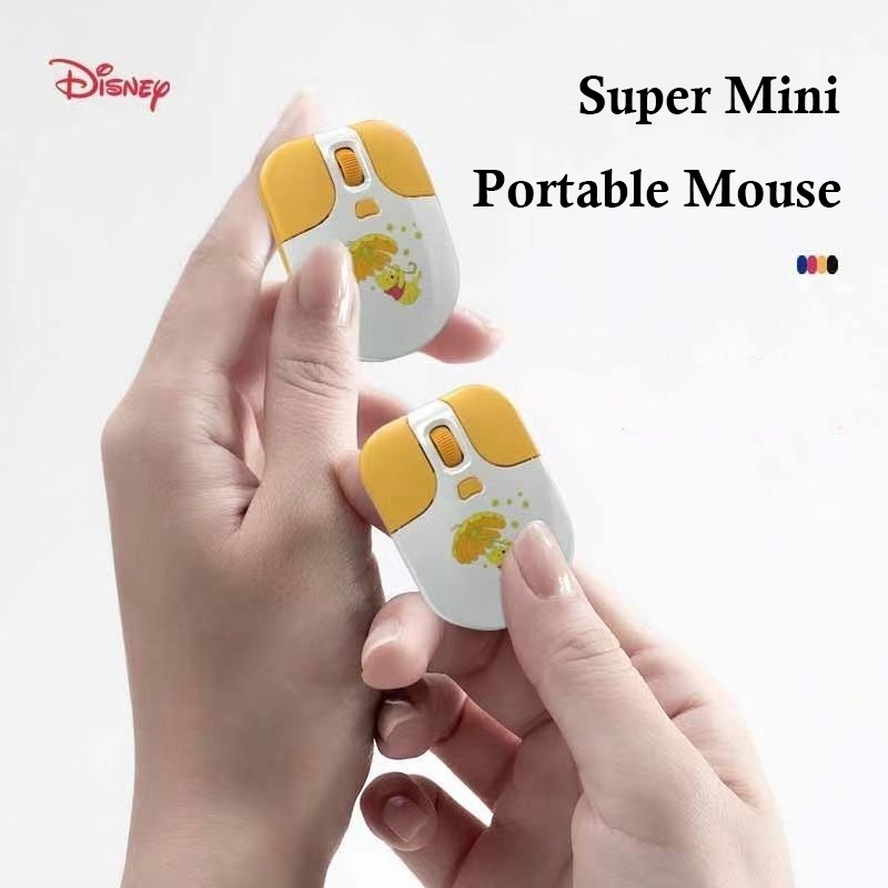 Disney OM01 เมาส์บลูทูธไร้สาย ลายการ์ตูนหมีพูห์ สตรอเบอร์รี่ มิกกี้ โดนัลด์ น่ารัก ขนาดเล็ก สําหรับเด็ก