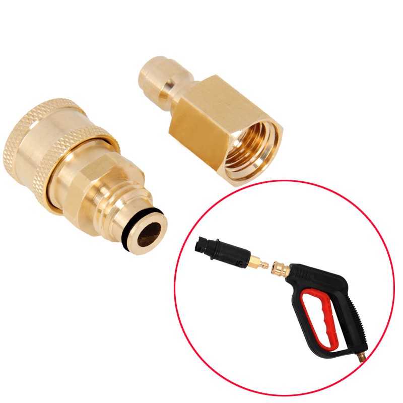 คอปเปอร์น้ำ ข้อต่อก๊อกน้ำทองเหลืองแท้100% หัวสวมเร็ว Quick1/4 และ 3/8 ข้อต่อทองเหลือง ข้อต่อท่อน้ำ อะแดปเตอร์เชื่อมต่อ - รูปที่ 3