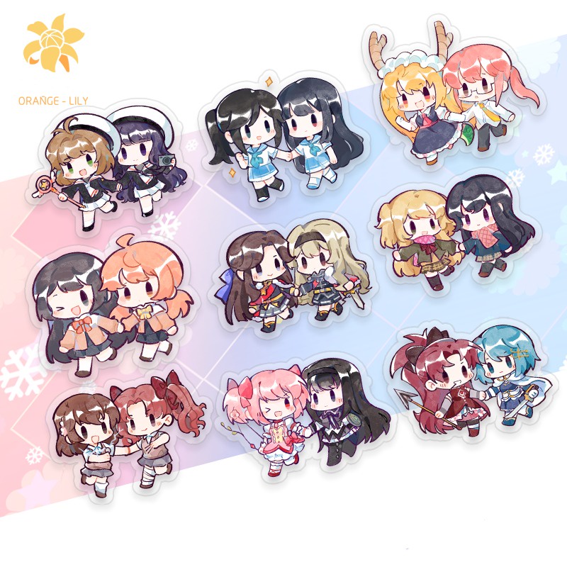 Citrus KeyChain ผู้ชายอะนิเมะ Revue Starlight Key Chain ผู้หญิงอะคริลิคคอสเพลย์ญี่ปุ่นแหวนจี้เด็กเพื่อนของขวัญ Eventual