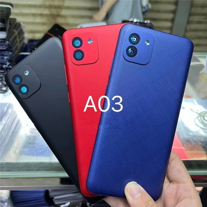 ฝาครอบแบตเตอรี่ด้านหลัง แบบเปลี่ยน สําหรับ Samsung Galaxy A03 A035F A035F DS