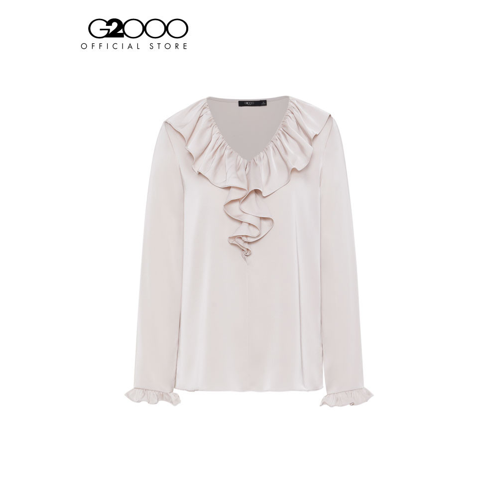 G2000 เสื้อเบลาส์สำหรับผู้หญิง ทรง Regular Fit รุ่น 3624127111 Beige