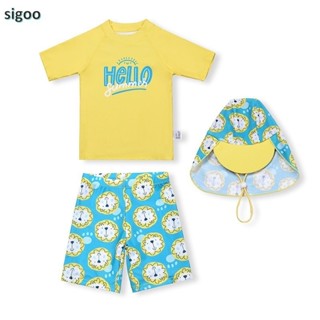 [ชุดว่ายน้ําเด็ก] Ready Stock ชุดว่ายน้ําเด็กผู้ชายแขนสั้นสไ…