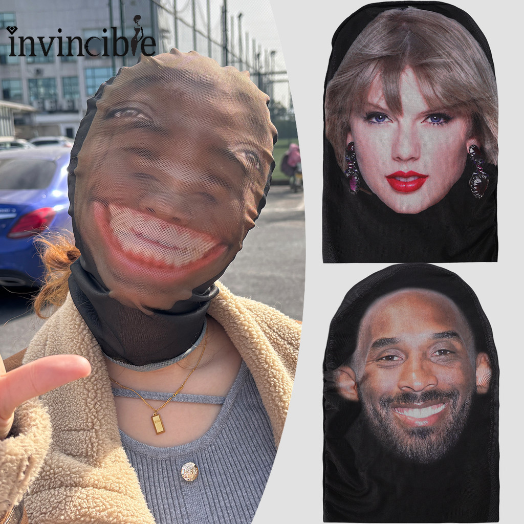 Messi/mbappe Celebrity Serise Face Cover - Elastic Mesh Full Face Mask for Men Women Cosplay Accesso