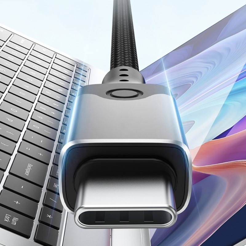 Doublebuy USB 5 0 Type C Data Cable 60Hz Video 240W สายชาร์จเร็วสําหรับโทรศัพท์แท็บเล็ต
