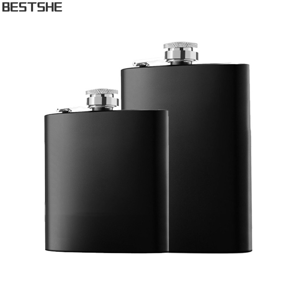 {bestshe} 10oz Hip Flask สแตนเลสเหล้าวิสกี้พ็อกเก็ตขวดไวน์ความจุขนาดใหญ่