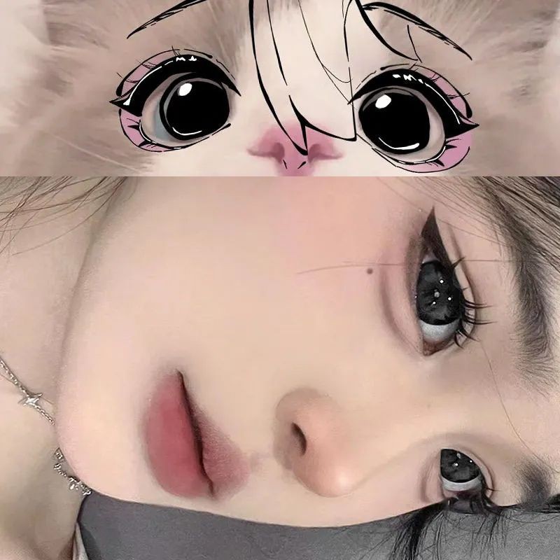 1คู่มาพร้อมกล่อง [-1.00-8.00]คอนแทคเลนส์ MTTS สำหรับสายตาสั้น, bean brown/เทา/น้ำเงิน -14.5mm-1คู่ 0