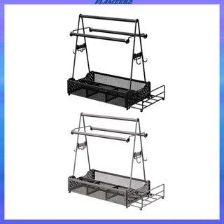 [Flameer2] ชั้นวางเครื่องครัวปิกนิก บาร์บีคิว พร้อมที่ใส่กระดาษทิชชู่