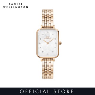 Daniel Wellington Quadro Lumine 20X26มม. 5-Link หน้าปัดคริสตัลสี่เหลี่ยม นาฬิกาข้อมือผู้หญิง