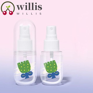 Willis ขวดสเปรย์ฉีดน้ําหอม ขวดตัวอย่างของเหลว ลายดอกไม้ แบบพกพา สําหรับเดินทาง