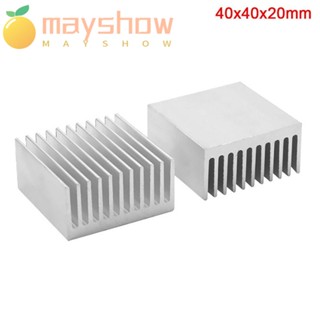 Mayshow แผ่นฮีทซิงค์ระบายความร้อน VGA RAM LED ขนาด 40x40x20 มม. สําหรับรถยนต์ 2 ชิ้น