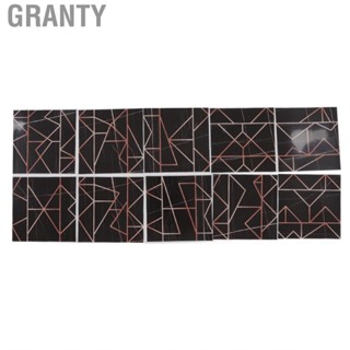 Granty 10pcs Tile  15x15cm 3D Self Adhesive Backing  Oil Proof Deco HG