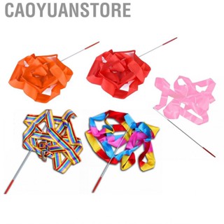 Caoyuanstore Gymnastics Streamers  Flexible Rotation Nylon 4m Dance Ribbons Metal Buckle for Competition