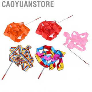 Caoyuanstore Gymnastics Streamers  Flexible Rotation Nylon 4m Dance Ribbons Metal Buckle for Competition