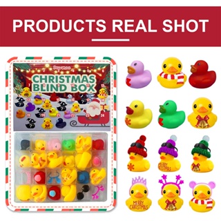 24x Rubber Ducks Xmas Christmas Advent Calendar Kids Toys 24 Days Countdown Gift