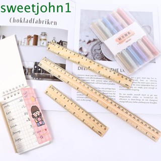 Sweetjohn ไม้บรรทัดตรง 15 20 30 ซม. เครื่องเขียน สําหรับนักเรียน สํานักงาน โรงเรียน