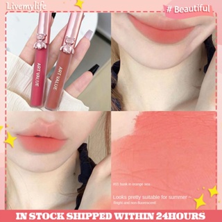 Art VALUE ลิปโคลน ลิปสติก มูส กํามะหยี่ นุ่ม สีชมพูนู้ด สีแดง กันน้ํา แก้ม สีแดง ทินท์แต่งหน้า เครื่องสําอาง 1 ชิ้น