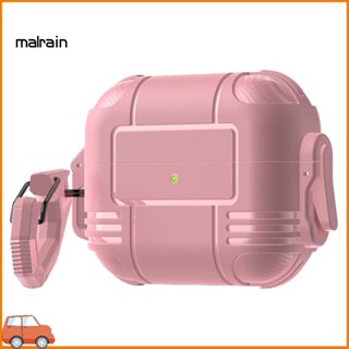 [Ma] เคสหูฟัง TPU ยืดหยุ่น ป้องกัน 360 องศา สําหรับ AirPods 1 2 3 Pro